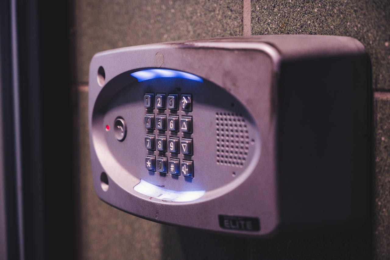 Black Combination Alarm System